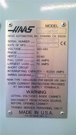 Токарный станок с ЧПУ HAAS SL-30THE